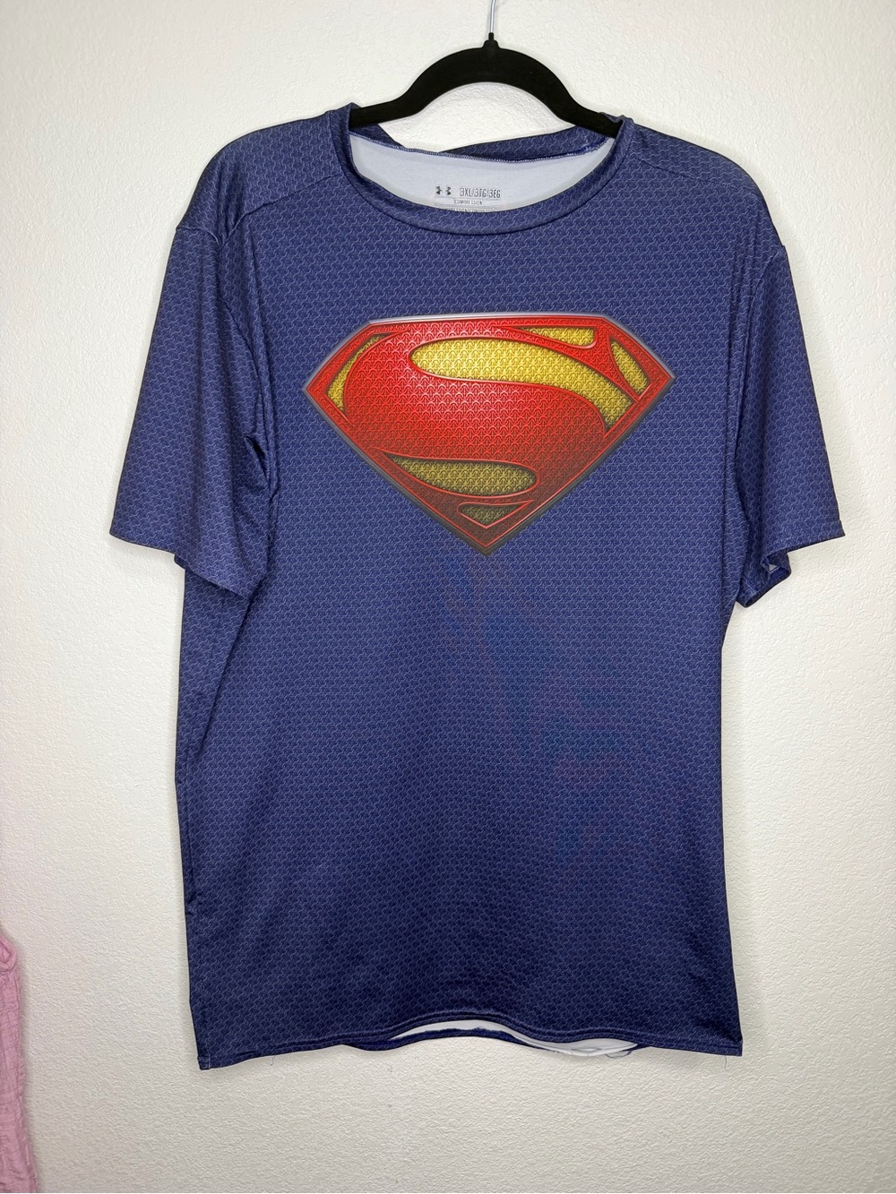 Under Armour Men’s Blue Superman Logo Performance Tee 3xxxl